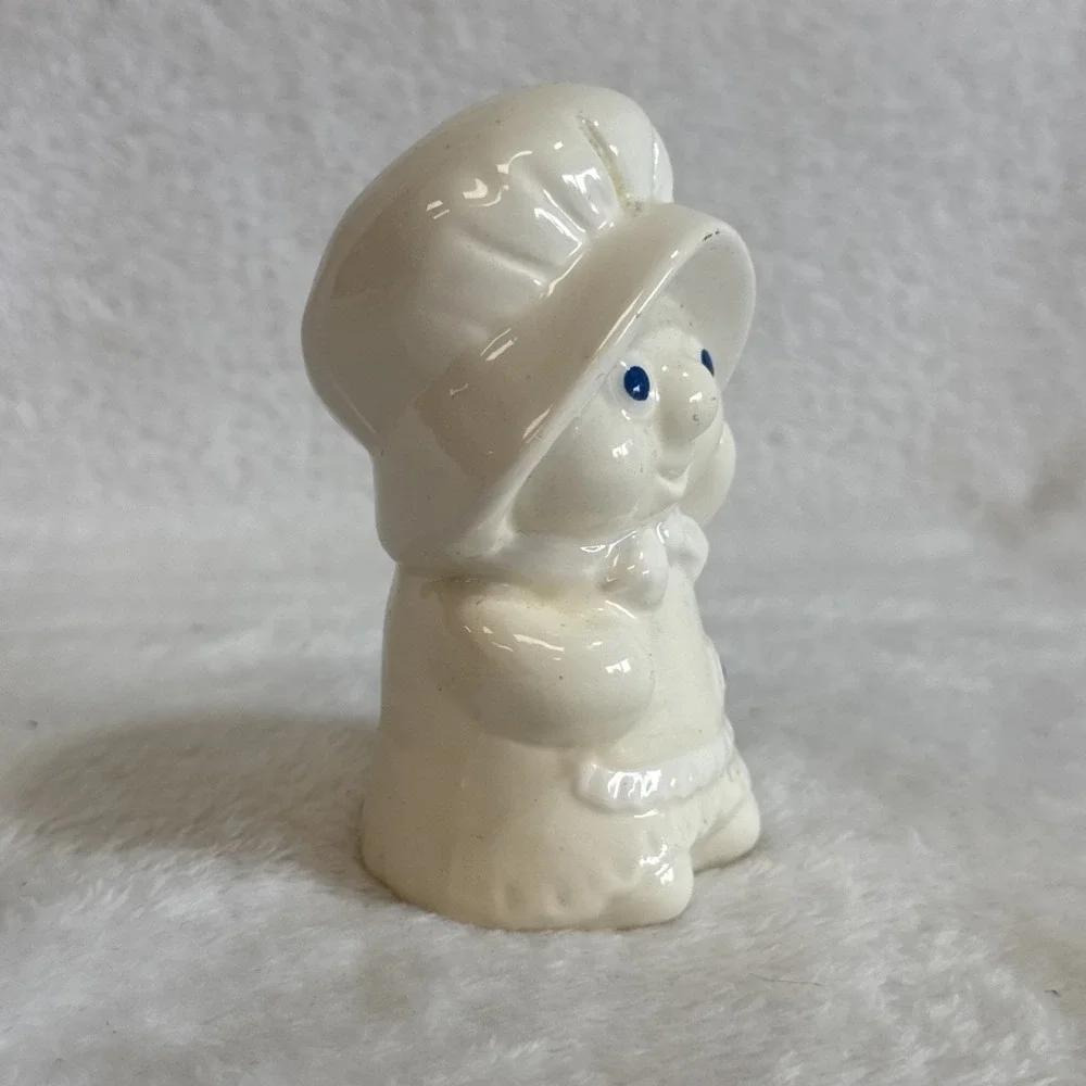 1988 Vintage Ceramic Pillsbury Girl Shaker Cream Blue‎ Eyes 3.5